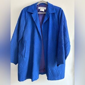 Vintage YVES Saint Laurent Women's Blue lapis Jacket made in France